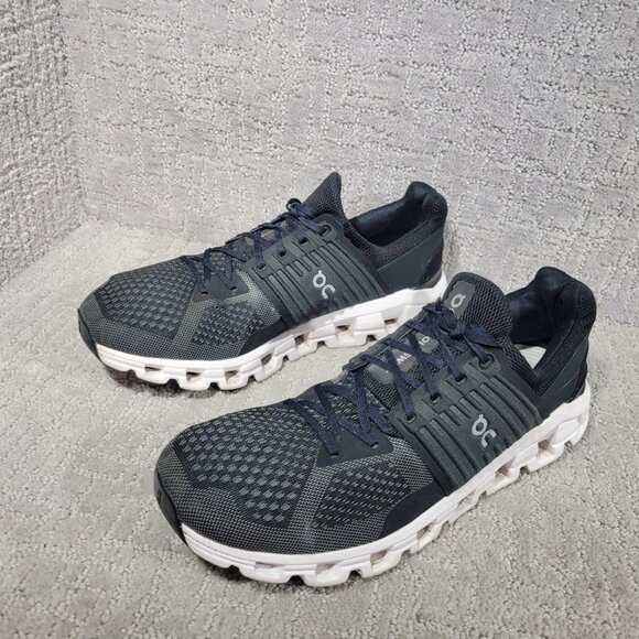 On Running Cloudswift 41.99585 Mens Size US 11.5 Black Rock White Sneaker Shoes - Picture 7 of 13